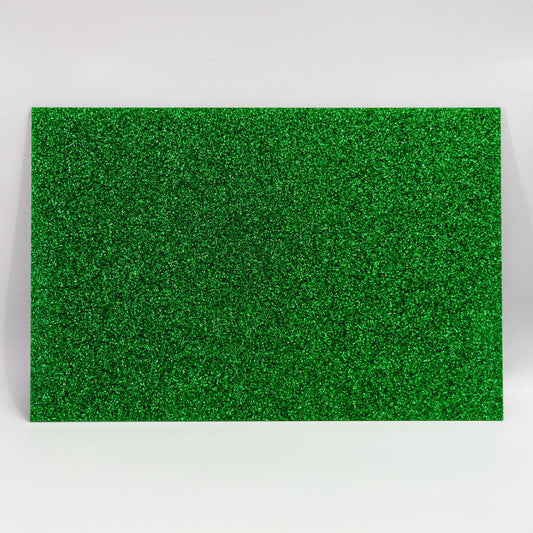 Green Glitter Acrylic Sheet - Multiple Sizes Available