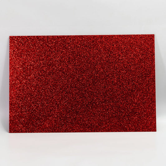 Red Flake Acrylic Sheet - Multiple Sizes Available