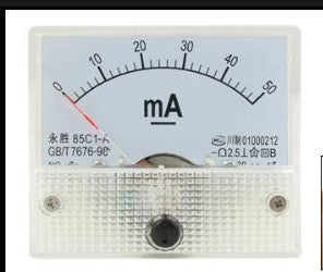Ammeter - 0-50mA Analog Amp Panel Meter