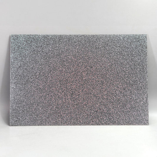 Silver Flake Acrylic Sheet - Multiple Sizes Available